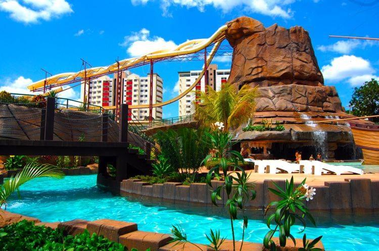 Piazza Diroma - Com Acesso Acqua Park Cn-Go Aparthotel Caldas Novas Exteriör bild